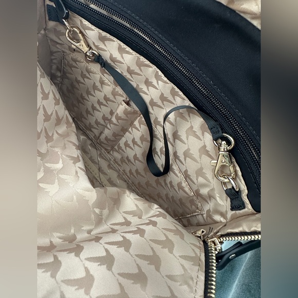 Lo & Sons Rowledge Backpack Large in Black Exterior/Gold Hardware/Camel Interior - Picture 14 of 14